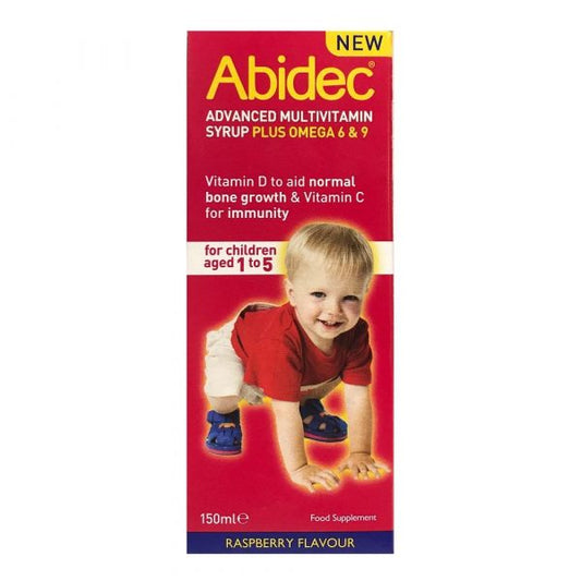 Abidec Advanced Multivitamin Syrup Plus Omega 6 to 9 Years 150ml