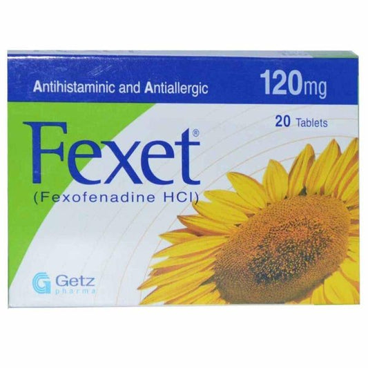 Fexet 120mg Tablets ? Fexofenadine 120mg, 20 tablets