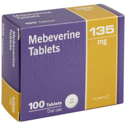 Mebeverine 135mg Tablets, 100 Tablets