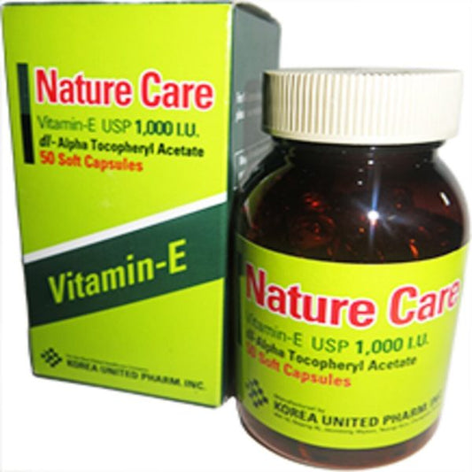 Nature Care Vitamin E 1000iu Capsules, 50 Capsules