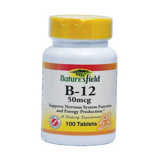 Natures Field B12 50mg Tablets, 100 tablets