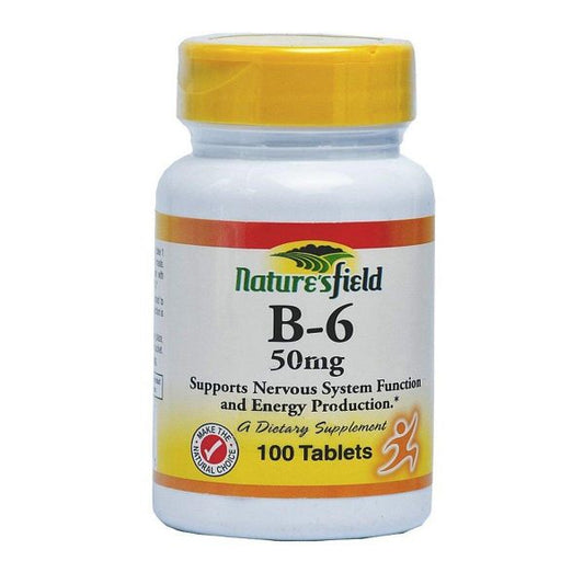 Natures Field B6 50mg Tablets, 100 tablets