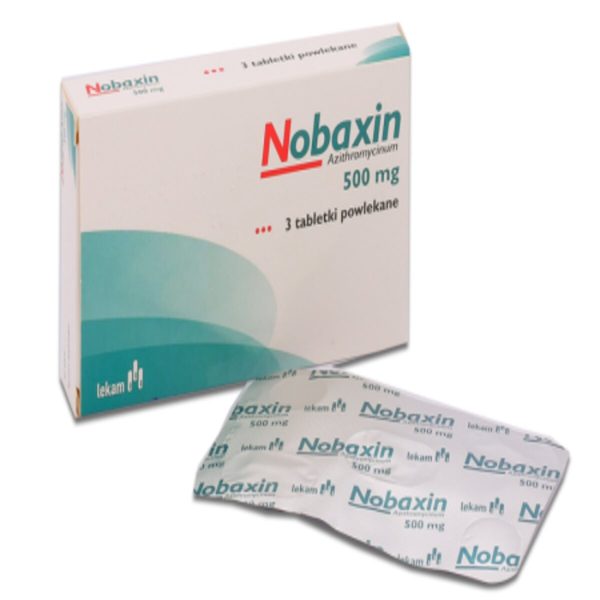 Nobaxin 500mg Tablets ? Azithromycin 500mg, 3 Tablets