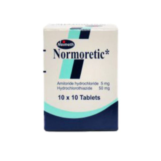 Normoretic Tablets ? Amiloride + Hydrochlorothiazide, 10 Tablets