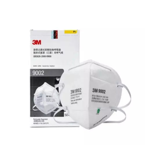 3M 9002 White Respirator Face Mask (Pack of 50 Piece)