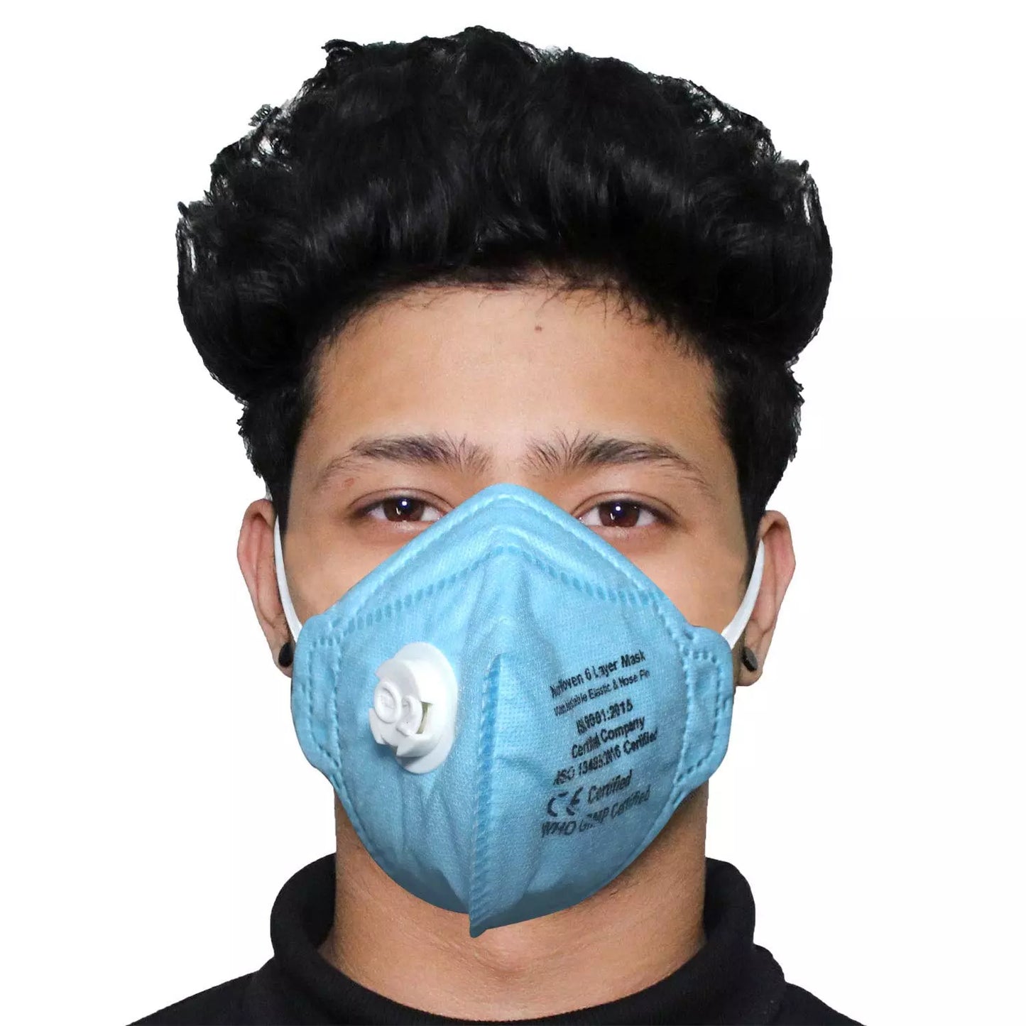 Thump TH5180 6 Layer O2 Face Mask with Filter Valve Sky Blue