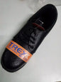 Trex Solid Black Synthetic Leather Safety shoes