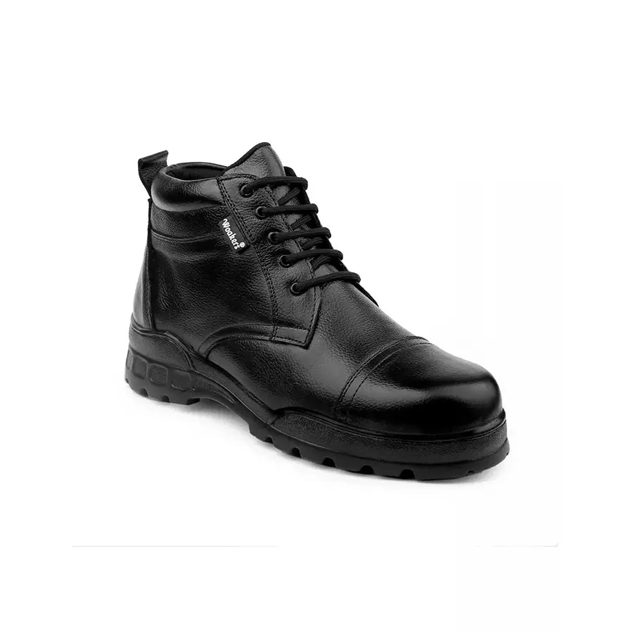 Woakers WK-527 Airmix Sole Synthetic Leather Men's Police Black Casual Boot