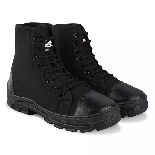 Unistar S.Power High Ankle PU Sole Fabric Black Safety Boots