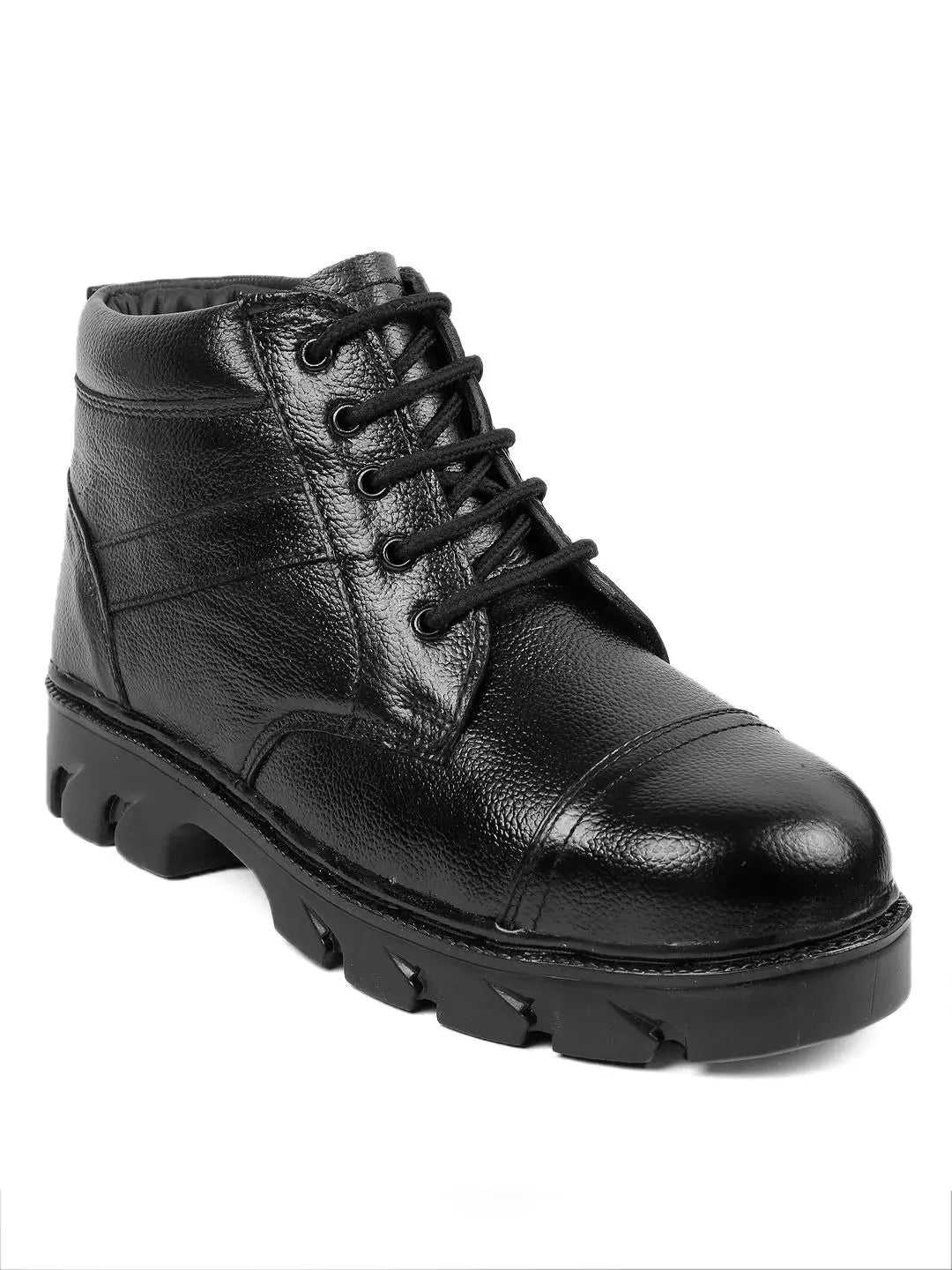 Woakers BLACK-SAFTEY-BOOT Synthetic Leather Steel Toe Airmix Sole Safety Shoes