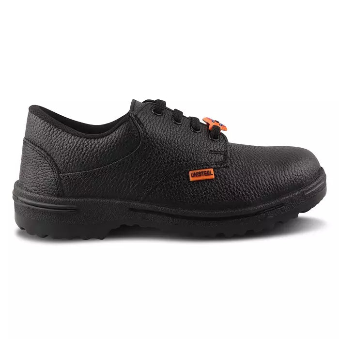 Unistar Bullet PU Sole Synthetic Leather Black Steel Toe Safety Shoes