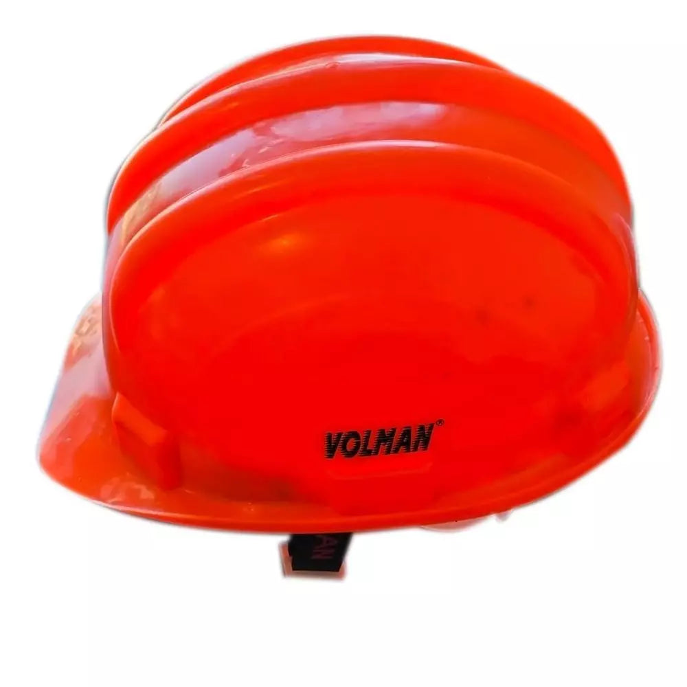 Volman Red ISI Mark Ratchet Hard Hat Head Safety Helmet, Pack of 5