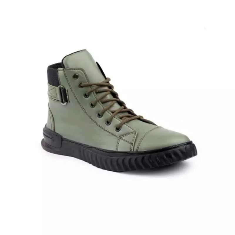 Wonker WK-526 Airmix Sole Synthetic Leather Men's Safety Green Boot