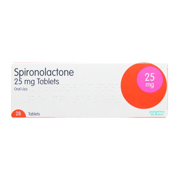 Spironolactone 25mg Tablets, 28 Tablets