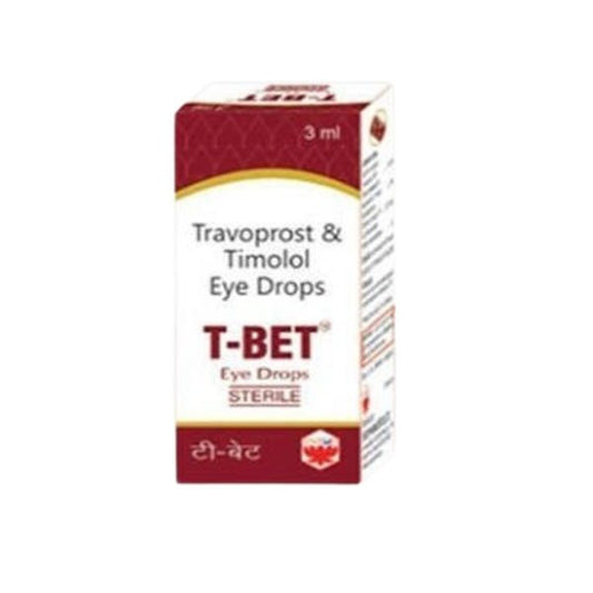 T-Bet Eye Drops ? Travoprost Timolol Eye Drops, 3ml