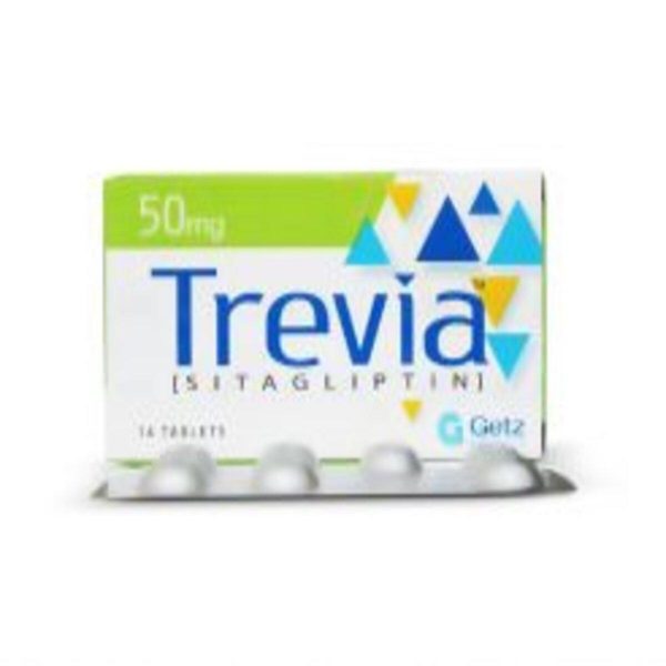 Trevia 50mg Tablets Sitagliptin 50mg, 35 Tablets