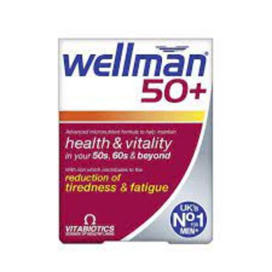 Vitabiotics Wellman 50+ Tablets, 30 Tablets