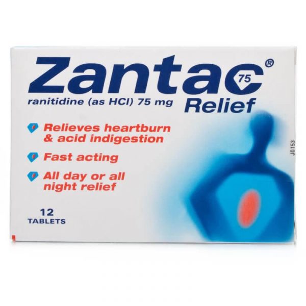 Zantac 75mg Tablets 12 Tablets